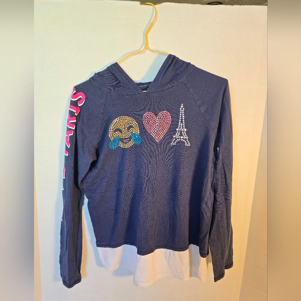 Justice Girl's Graphic T-Shirts and Camo Jacket Set size 12/14